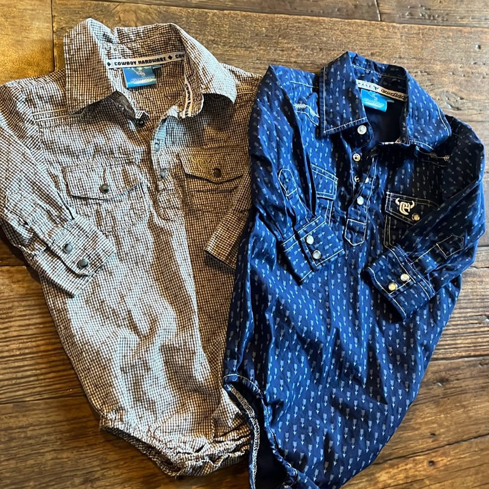 Cowboy Hardware Bundle 18mo Onesies